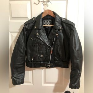 Vintage Unik cropped biker jacket